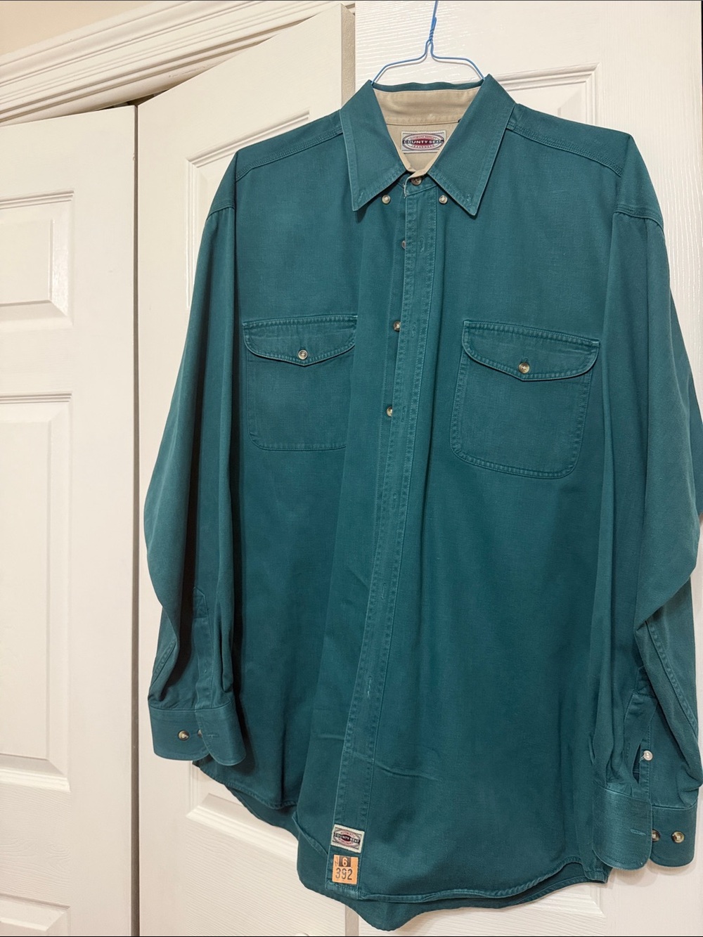 County Seat Teal Button Down Shirt